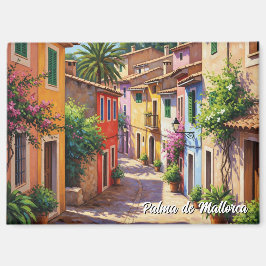 Colorful Houses Palma de Mallorca Spain Travel マグネット