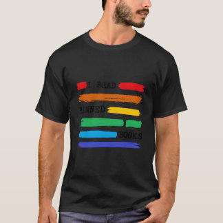 Colorful I Read Banned Books Week 2023 Library Rai Tシャツ