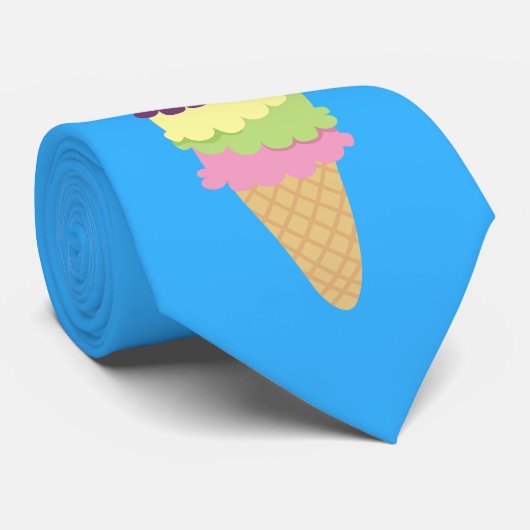 Colorful Ice Cream Cone ネクタイ (ロール)
