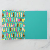 Colorful Ice Cream Pattern Dopamine Design  カード (内部)