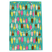 Colorful Ice Cream Pattern Dopamine Design  ミディアムペーパーバッグ (正面)