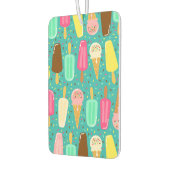 Colorful Ice Cream Pattern Summer  カーエアーフレッシュナー (左)