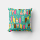 Colorful Ice Cream Pattern Summer  クッション (正面)