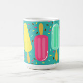 Colorful Ice Cream Pattern Summer  コーヒーマグカップ (中央)