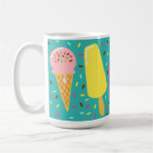Colorful Ice Cream Pattern Summer  コーヒーマグカップ (左)