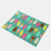 Colorful Ice Cream Pattern Summer  ドアマット (アングル)