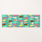 Colorful Ice Cream Pattern Summer  ヨガマット (正面(横))