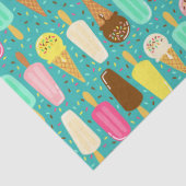 Colorful Ice Cream Pattern Summer  薄葉紙 (詳細)