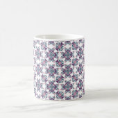 Colorful IkatFloral Motif Pattern コーヒーマグカップ (中央)