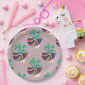 Colorful Illustrated Paper Plates ペーパープレート (パーティー)