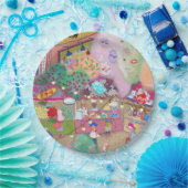 Colorful Illustrated Paper Plates ペーパープレート (パーティー)