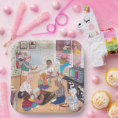 Colorful Illustrated Paper Plates ペーパープレート (パーティー)