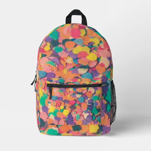 Colorful image on bag pack プリントバックパック (正面)