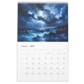 Colorful Impasto Art Calendar カレンダー (1月 2026)