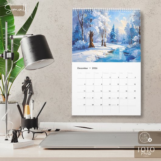 Colorful Impasto Art Calendar カレンダー