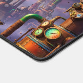 Colorful Industrial Clock World Gaming Steampunk デスクマット (コーナー)