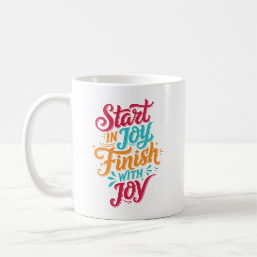Colorful Inspirational Coffee Mug コーヒーマグカップ (左)