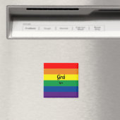 Colorful Irish Gay Pride Flag Magnet マグネット (インサイチュ (食洗機))