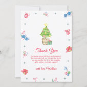 Colorful It's Cold Outside Winter Baby Shower  サンキューカード (正面)