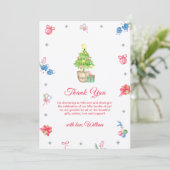 Colorful It's Cold Outside Winter Baby Shower  サンキューカード (スタンド正面)