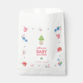 Colorful It's Cold Outside Winter Baby Shower  フェイバーバッグ (正面)