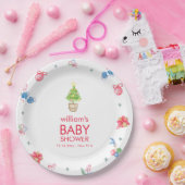 Colorful It's Cold Outside Winter Baby Shower ペーパープレート (パーティー)