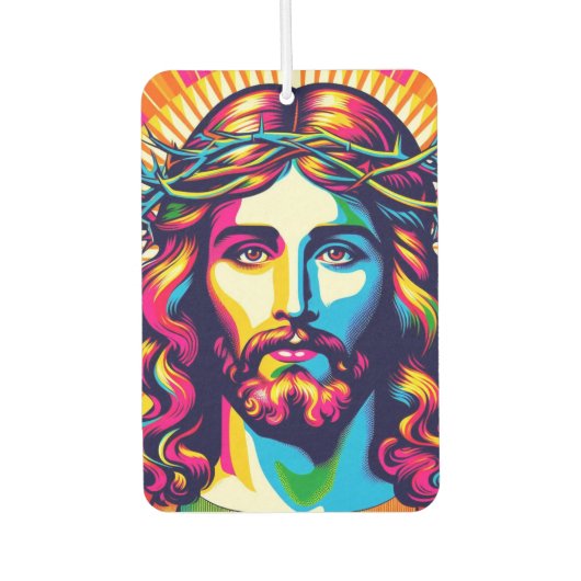 Colorful Jesus air freshener! カーエアーフレッシュナー (正面)