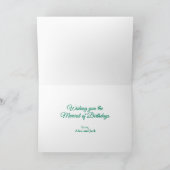 Colorful Jeweled Dragonfly Birthday Card シーズンカード (内部)