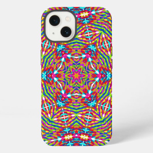 Colorful jumble Mandala iPhoneケース (裏面)