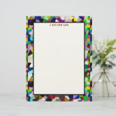 Colorful Jumble Stationery Paper レターヘッド (スタンド正面)
