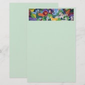 Colorful Jungle Animals Stationery 便箋 (正面/裏面)
