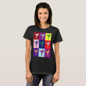 Colorful Karate Girl Mothers day and grandma Tシャツ (正面フル)