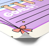 colorful kawaii  daily planner ポスター (角)