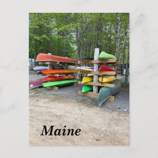 Colorful kayaks シーズンポストカード (正面)