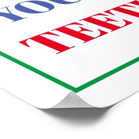 Colorful Kid's Bathroom Wall Poster ポスター (角)