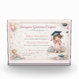 Colorful Kindergarten Graduation Certificate  フォトブロック