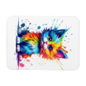 Colorful Kitten マグネット (横)
