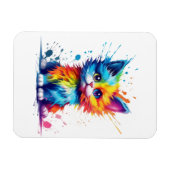Colorful Kitten マグネット (横)
