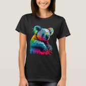 Colorful Koala Bear Cute Tシャツ (正面)