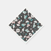 Colorful Koala Pattern Cute Animal and Floral スタンダードカクテルナプキン (角)