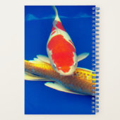 Colorful Koi in Blue Pool ノートブック (裏面)