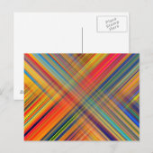 Colorful Kriss Kross Pattern ポストカード (正面/裏面)
