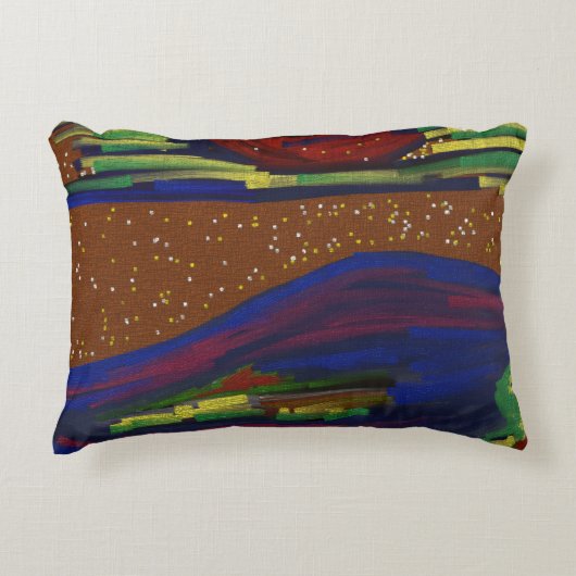 Colorful Landscape Accent Pillow アクセントクッション (正面)