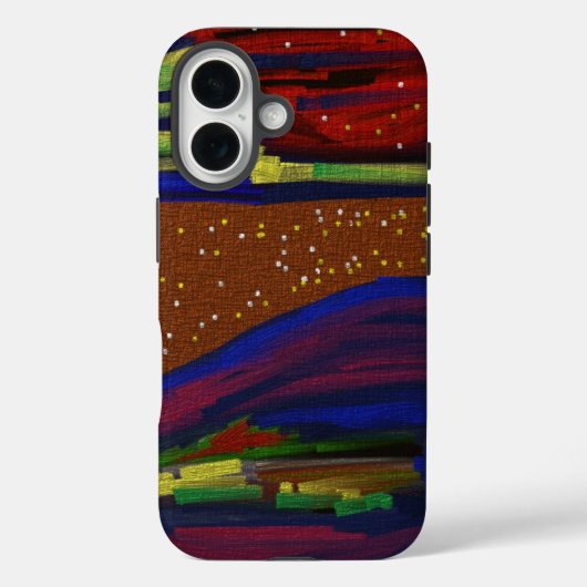  Colorful Landscape I-Phone 16 Case Case-Mate iPhoneケース (裏面)