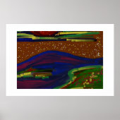 Colorful Landscape Poster Art ポスター (正面)
