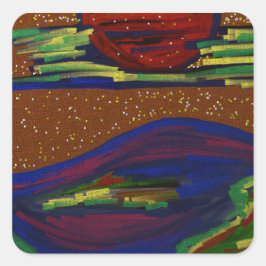 Colorful Landscape Sticker Set スクエアシール