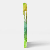 Colorful Leaves Abstract Pattern  iPhoneケース (左側面)