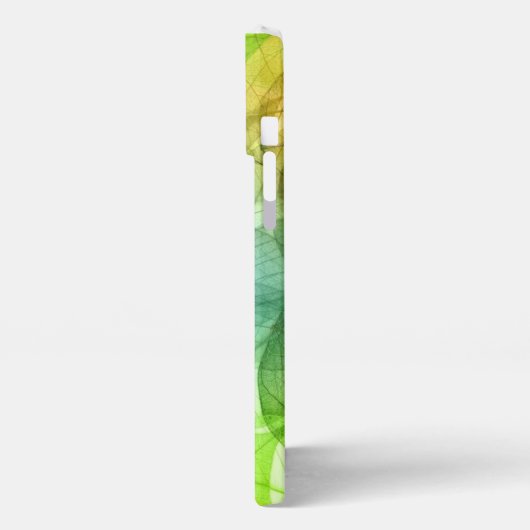 Colorful Leaves Abstract Pattern  iPhoneケース (左側面)