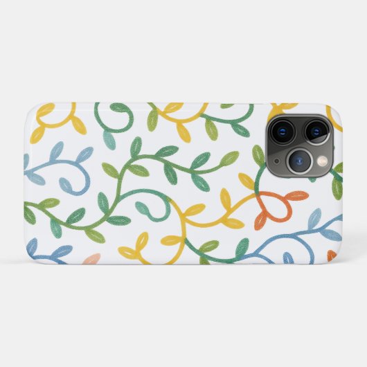 colorful leaves pattern Case-Mate iPhoneケース (裏面(横))