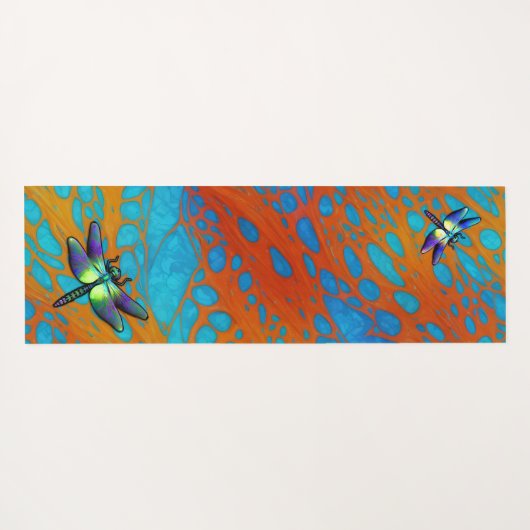 colorful Life Dragonfly ヨガマット (裏面(横))